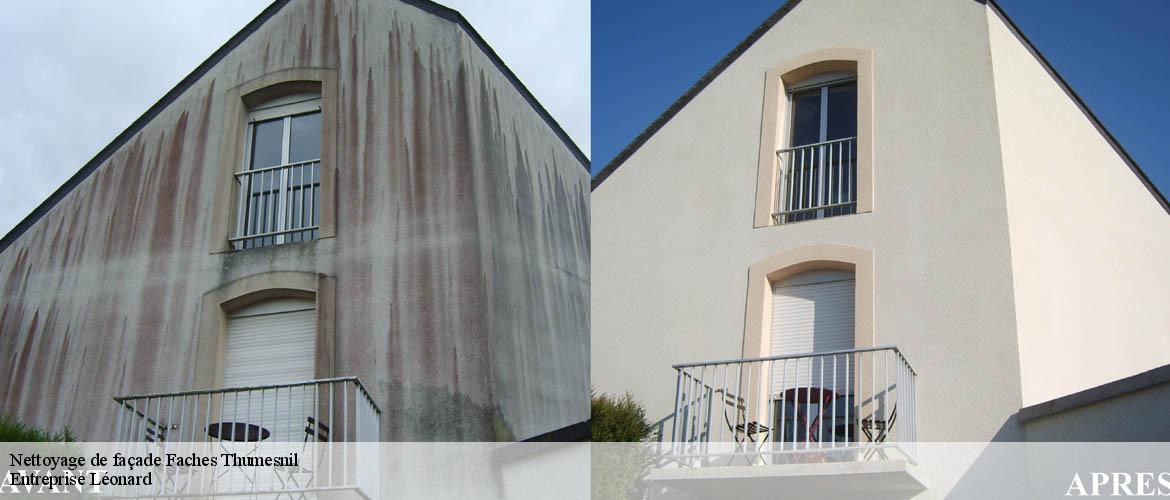 Nettoyage de façade  faches-thumesnil-59155 Entreprise Léonard