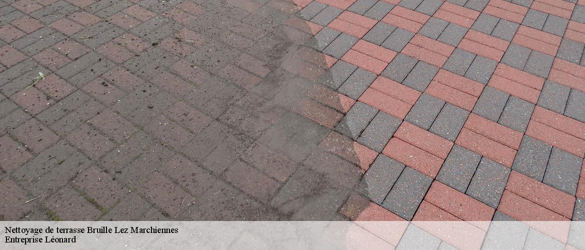 Nettoyage de terrasse  bruille-lez-marchiennes-59490 Entreprise Léonard