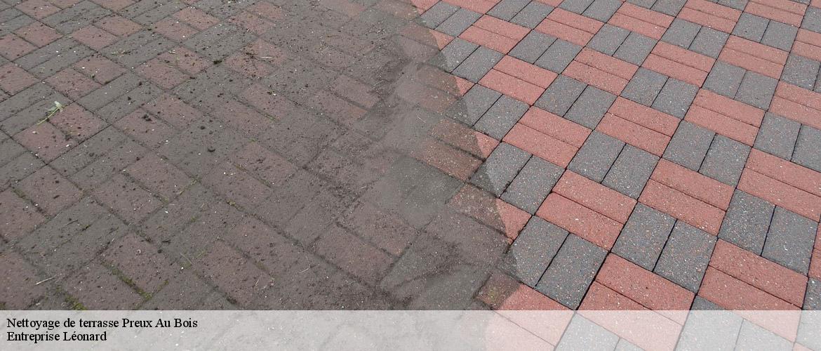 Nettoyage de terrasse  preux-au-bois-59288 Entreprise Léonard