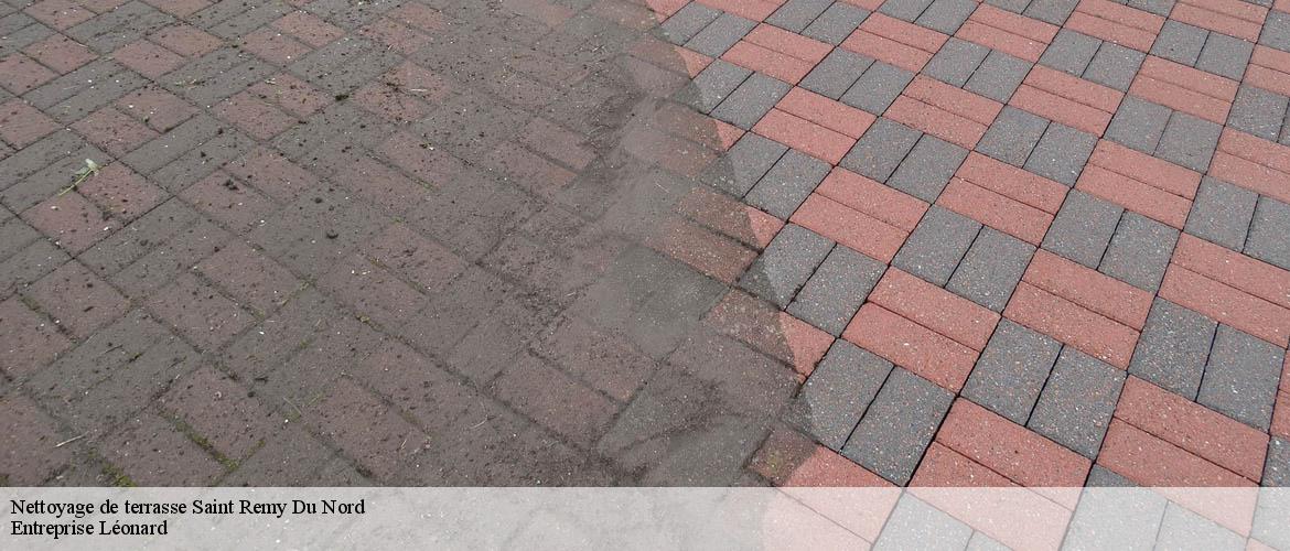 Nettoyage de terrasse saint-remy-du-nord-59330 Entreprise Léonard