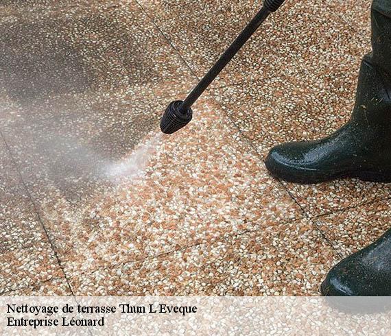 Nettoyage de terrasse  thun-l-eveque-59141 Entreprise Léonard