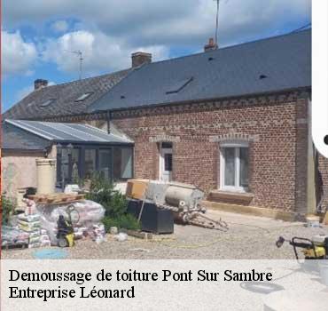 Demoussage de toiture  pont-sur-sambre-59138 Entreprise Léonard