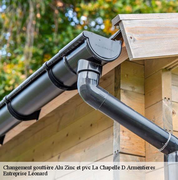 Changement gouttière Alu Zinc et pvc  la-chapelle-d-armentieres-59930 Entreprise Léonard