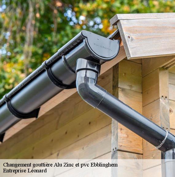 Changement gouttière Alu Zinc et pvc  ebblinghem-59173 Entreprise Léonard