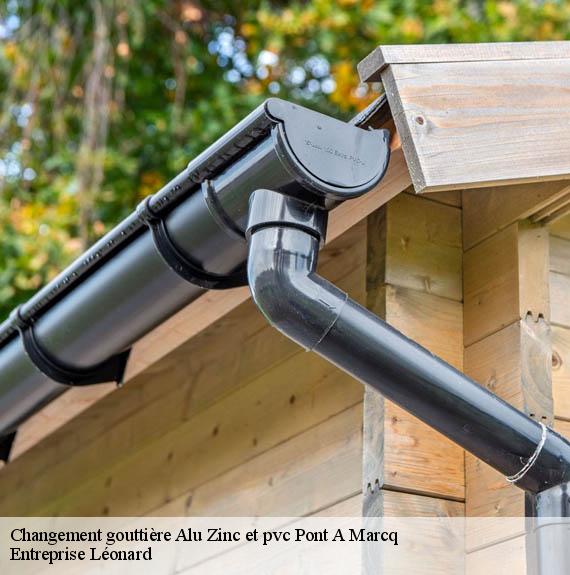Changement gouttière Alu Zinc et pvc  pont-a-marcq-59710 Entreprise Léonard