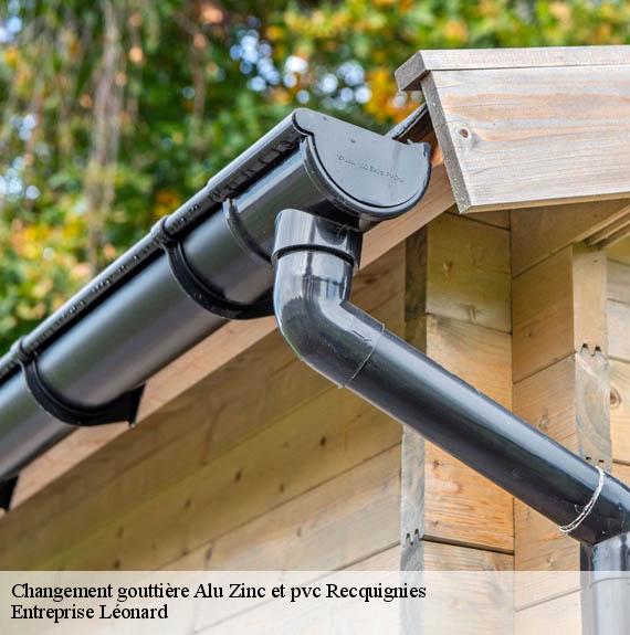 Changement gouttière Alu Zinc et pvc  recquignies-59245 Entreprise Léonard