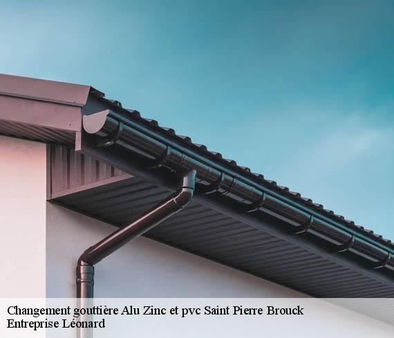 Changement gouttière Alu Zinc et pvc  saint-pierre-brouck-59630 Entreprise Léonard