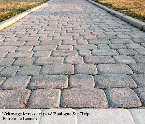 Nettoyage terrasse et pavé  boulogne-sur-helpe-59440 Entreprise Léonard