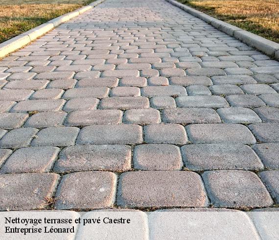 Nettoyage terrasse et pavé  caestre-59190 Entreprise Léonard