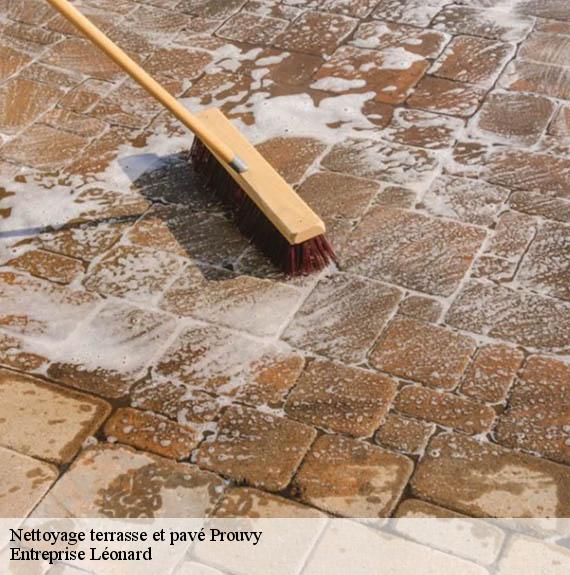 Nettoyage terrasse et pavé  prouvy-59121 Entreprise Léonard