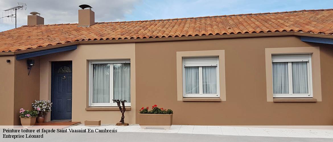 Peinture toiture et façade  saint-vaasaint-en-cambresis-59188 Entreprise Léonard