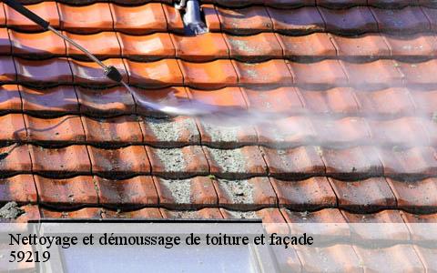 Nettoyage et démoussage de toiture et façade  larouillies-59219 Entreprise Léonard