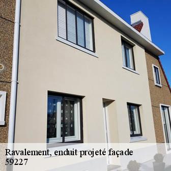 Ravalement, enduit projeté façade   montrecourt-59227 Entreprise Léonard