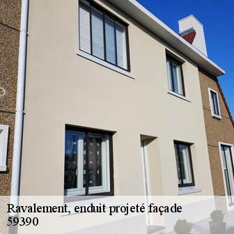 Ravalement, enduit projeté façade   sailly-lez-lannoy-59390 Entreprise Léonard