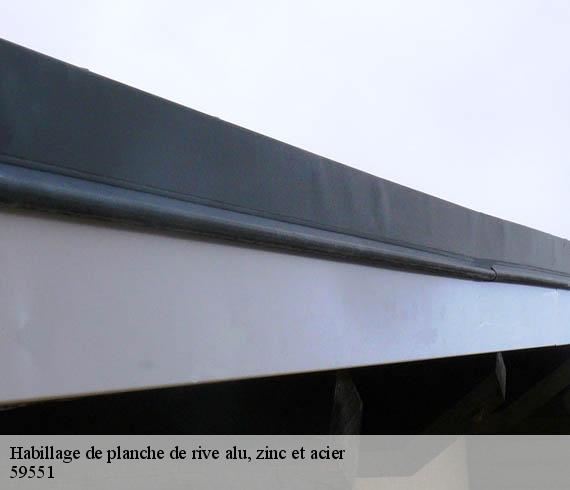 Habillage de planche de rive alu, zinc et acier  attiches-59551 Entreprise Léonard