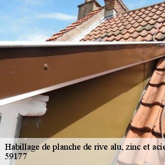 Habillage de planche de rive alu, zinc et acier  ramousies-59177 Entreprise Léonard