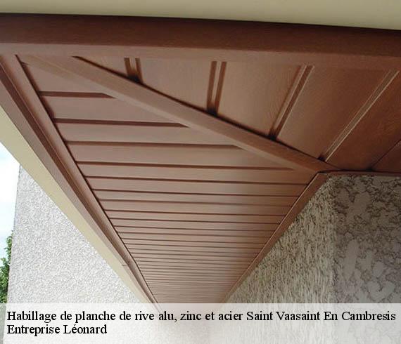 Habillage de planche de rive alu, zinc et acier  saint-vaasaint-en-cambresis-59188 Entreprise Léonard