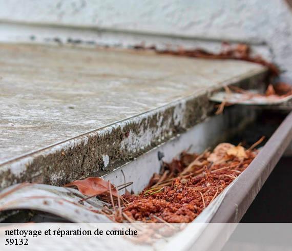 nettoyage et réparation de corniche  eppe-sauvage-59132 Entreprise Léonard